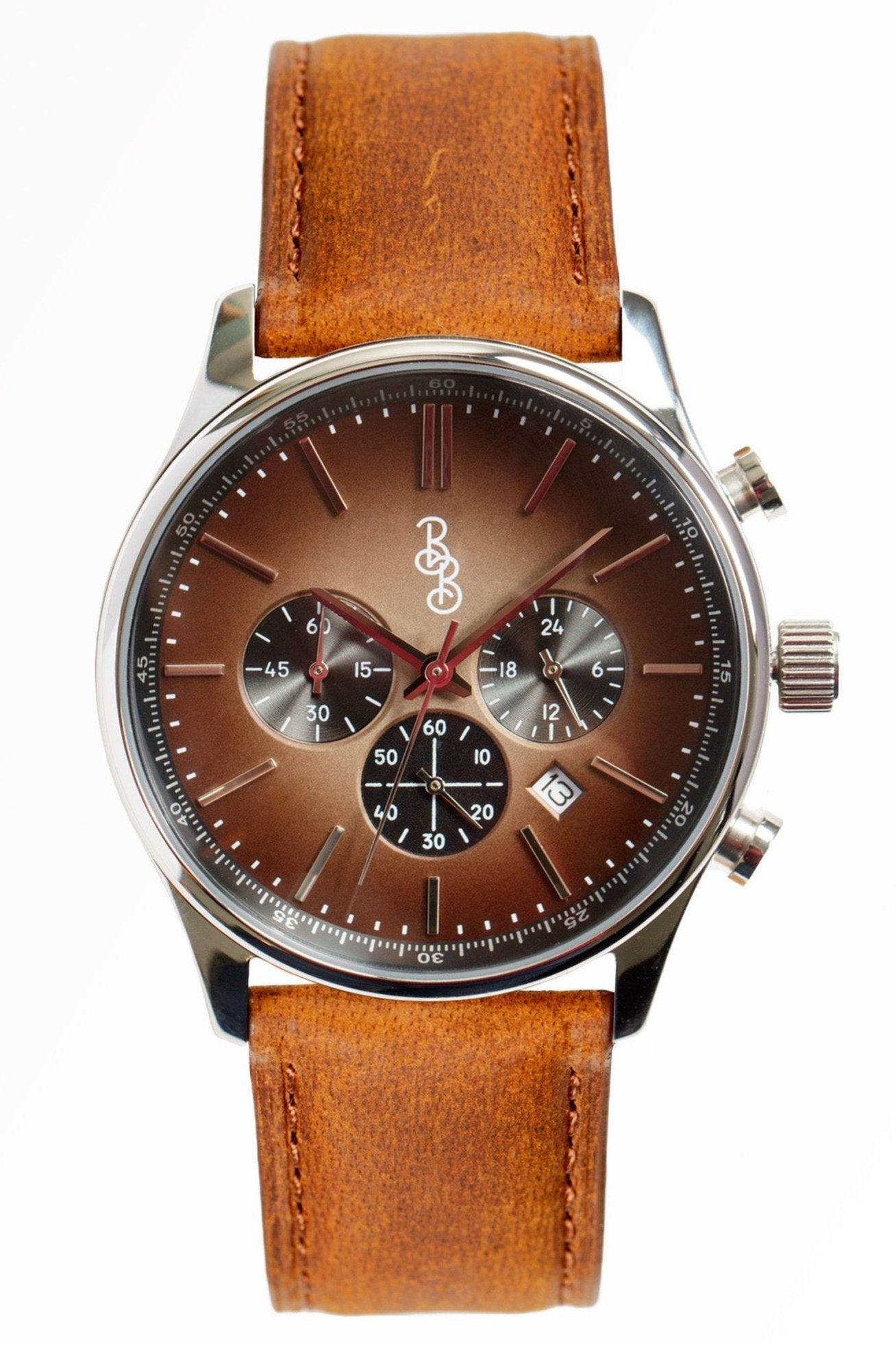 Brown Retro Chronograph Watch