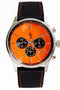 Orange and Black Chronograph Watch