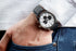 White and Black Chronograph Watch