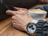 White and Black Chronograph Watch