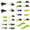 Bass Bug Collection - 24 Bass Fly Fishing Flies - Surface Poppers Frog, Rat, Mouse And Divers  - Hook Sizes 2,4, 6, 8
