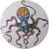 The Ocean Octopus - White Mosaic Medallion