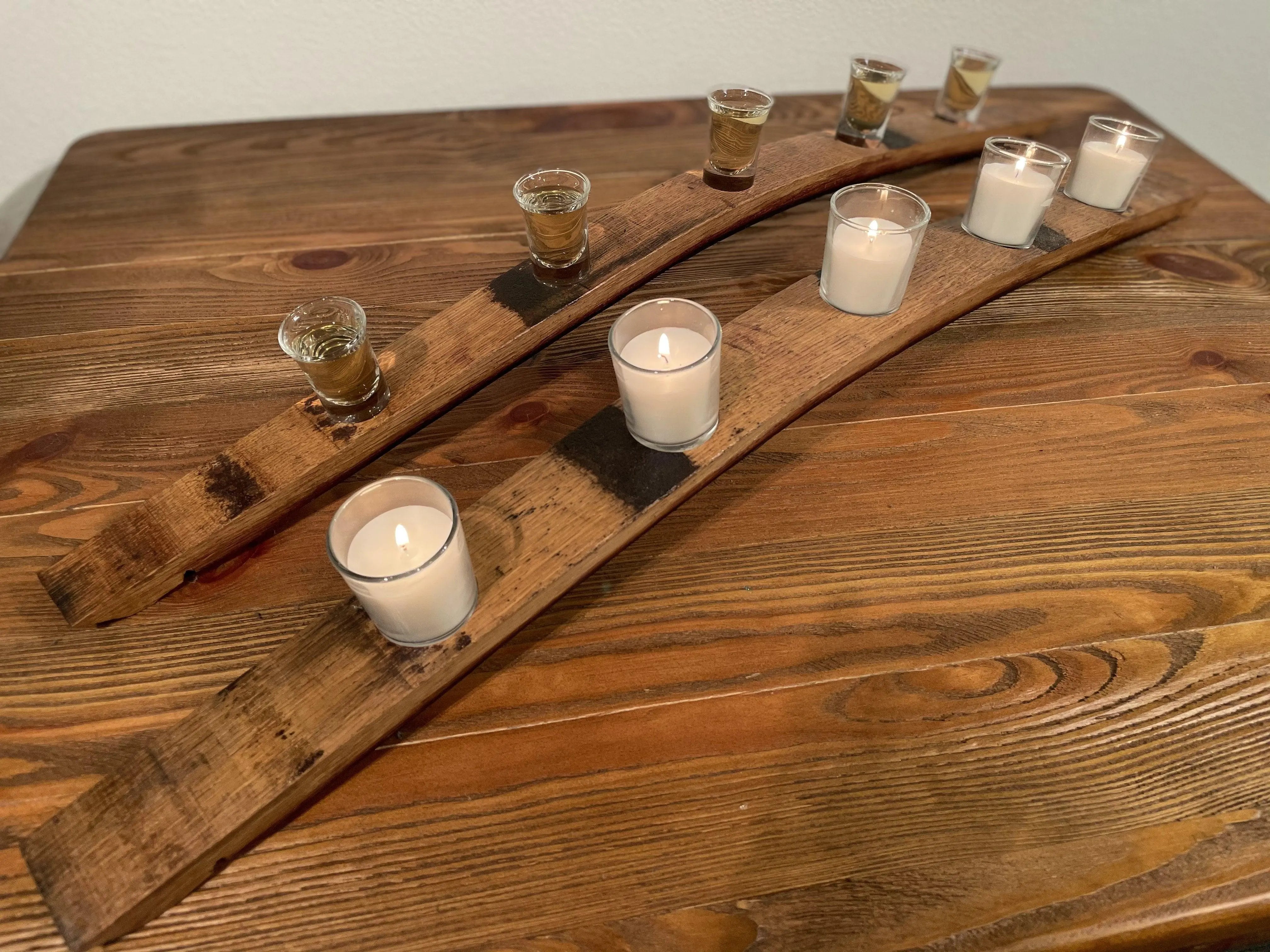 Wine Barrel Accessory Pack - Perfect Duo Set - Wine & Whiskey Barrel Furniture | Rustic Furniture