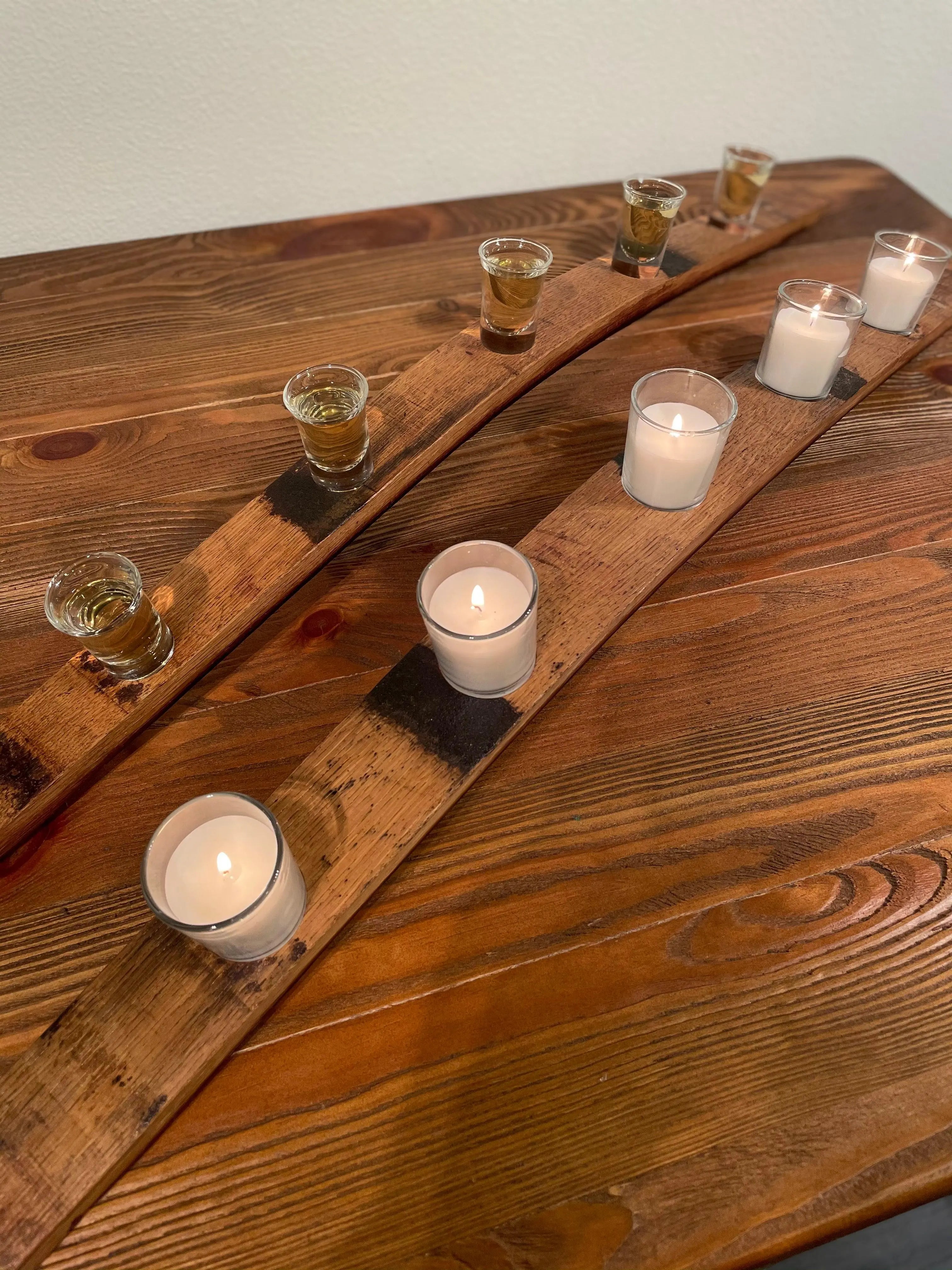 Wine Barrel Accessory Pack - Perfect Duo Set - Wine & Whiskey Barrel Furniture | Rustic Furniture