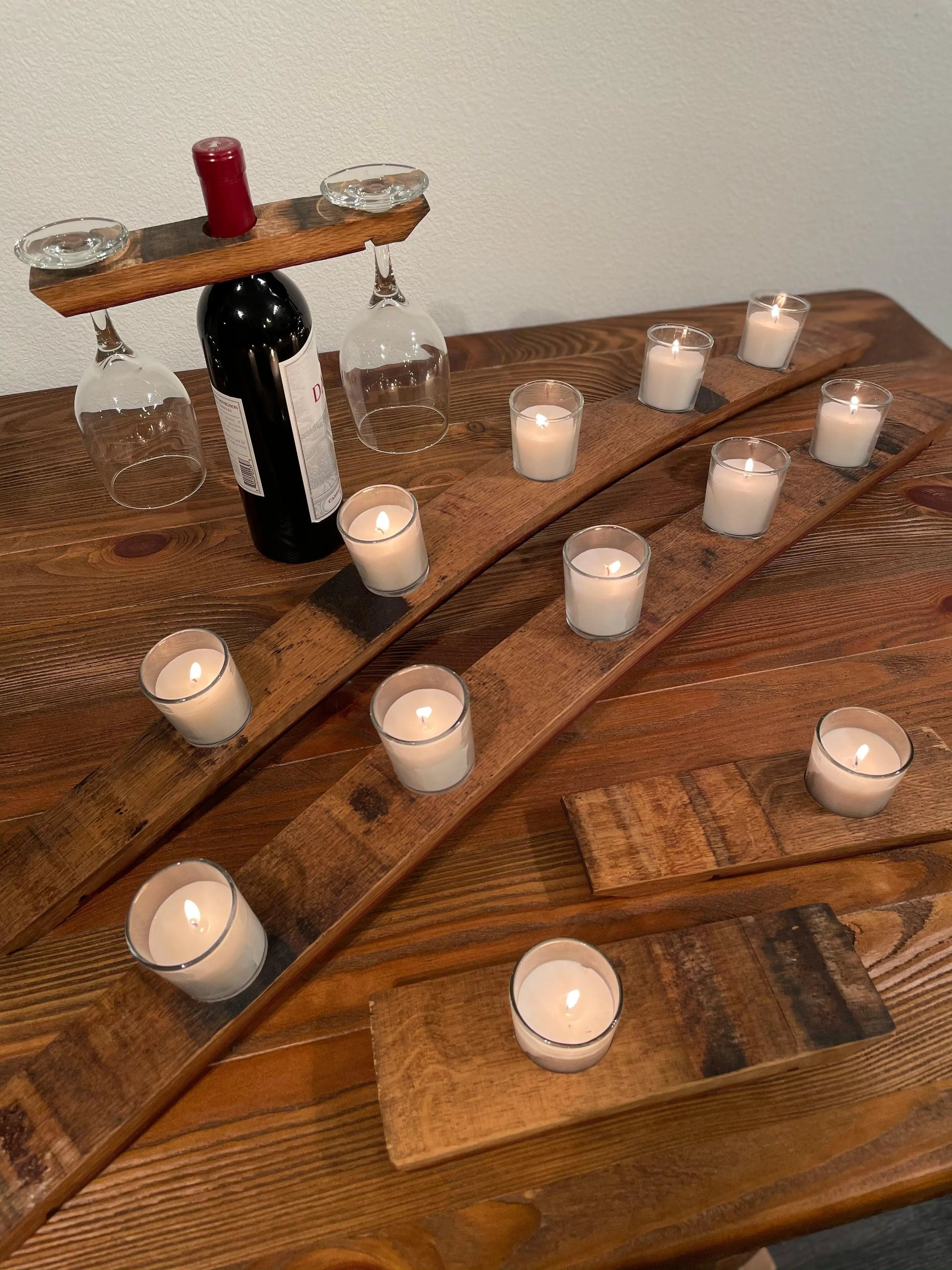 Wine Barrel Accessory Pack - Romantic Set - Wine & Whiskey Barrel Furniture | Rustic