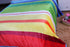 DaDa Bedding Colorful Striped Rainbow Reversible Plush Luxe Flannel Fleece Throw Blanket (XY9867)