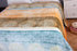 DaDa Bedding Papaya Beach Orange & Blue Reversible Soft Fleece Flannel Throw Blanket (XY9841)