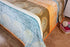DaDa Bedding Papaya Beach Orange & Blue Reversible Soft Fleece Flannel Throw Blanket (XY9841)