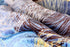 DaDa Bedding Swirly Navy Blue Lagoon Abstract Mink Flannel Fleece Throw Blanket (XY9897)