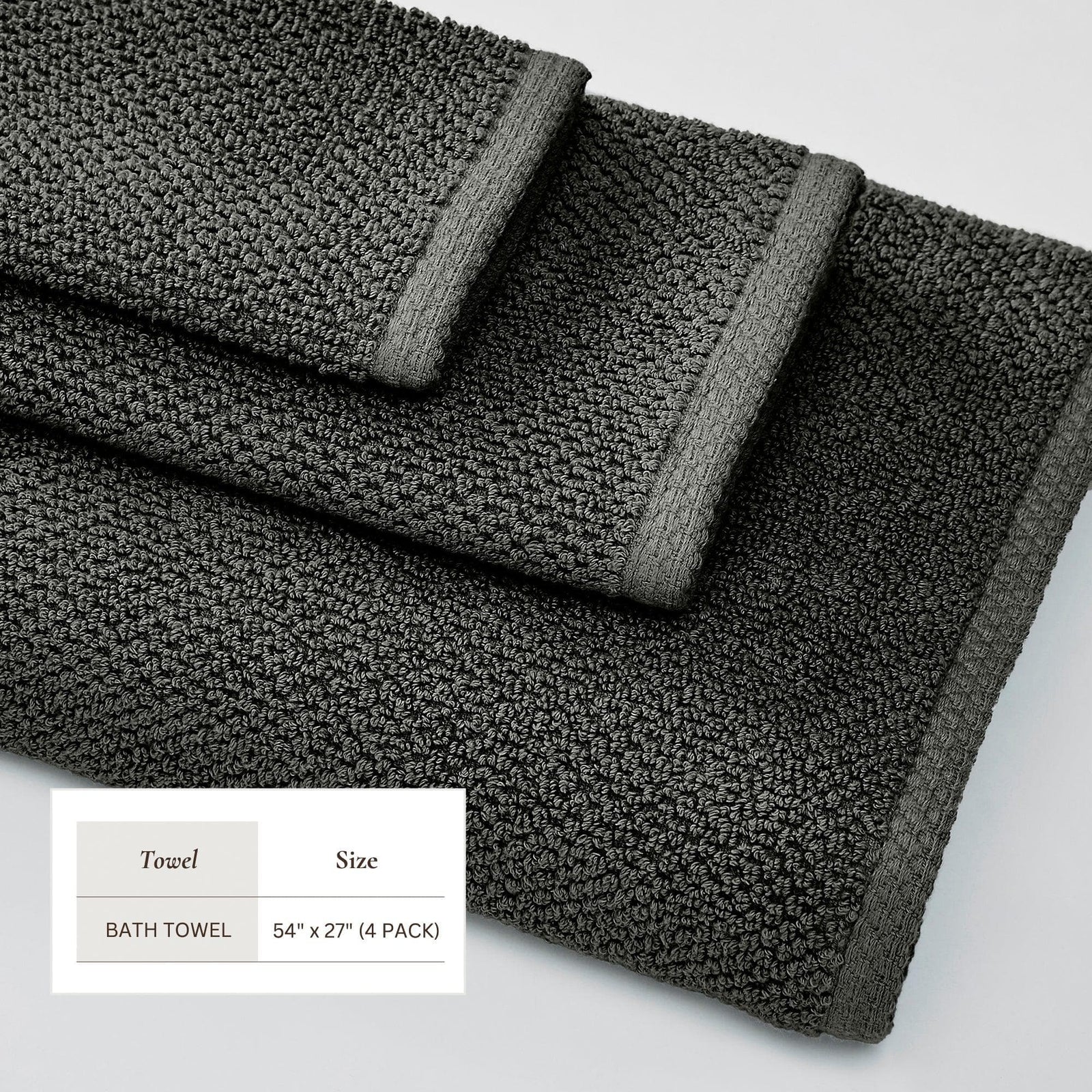 Cotton Textured Bath Towel Set - Acacia Collection