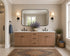 80 Inch Toffee Shaker Double Sink Bathroom Vanity with Drawers
