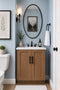 24 Inch Toffee Stained Full Height Door Bathroom Vanity Sink Base