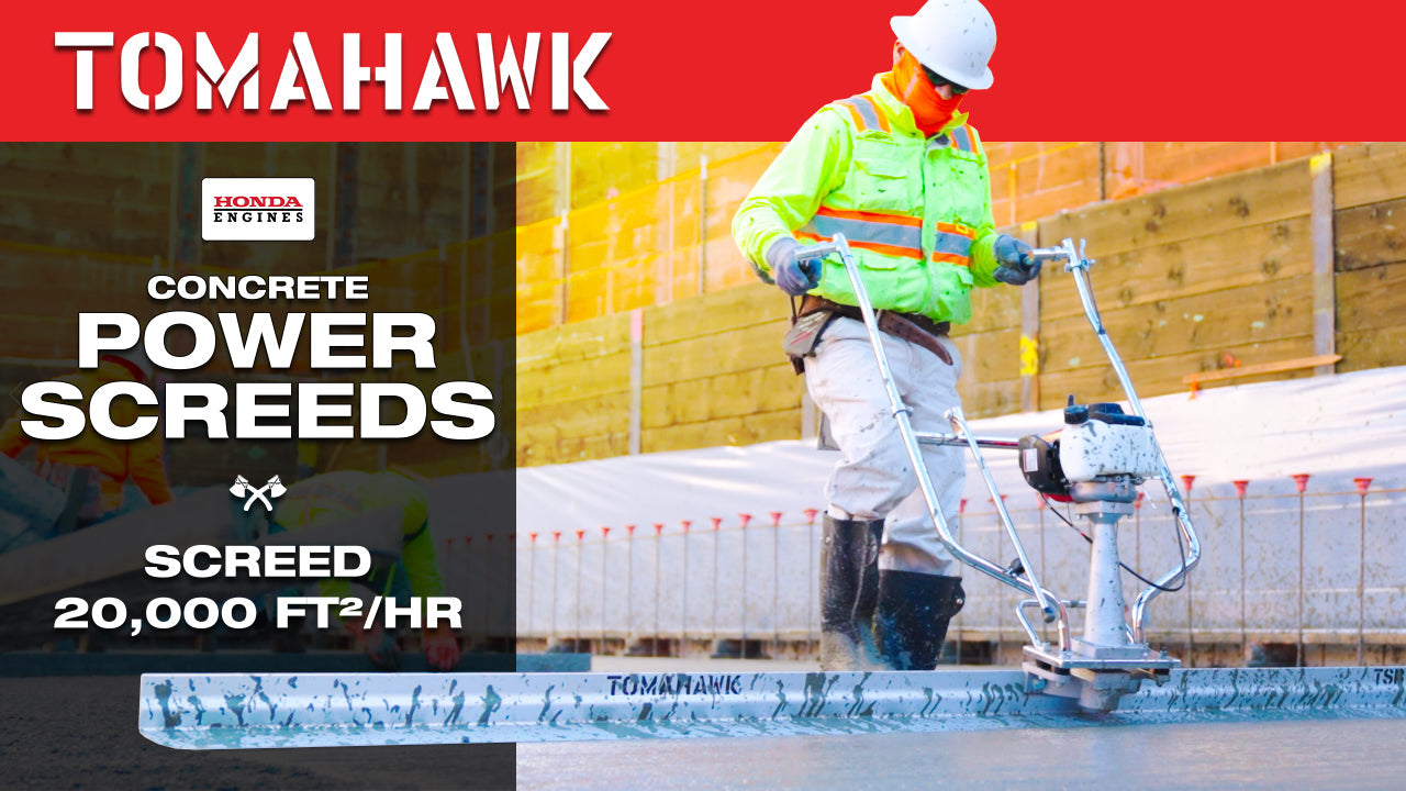 Tomahawk PRO Series Honda Concrete Power Screed Three Magnesium Blade Bundle (Choose 3 Boards)