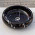 Natural Stone Toros Black Marble Vessel Sink Bowl Polished (D)16" (H)5"