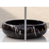 Natural Stone Toros Black Marble Vessel Sink Bowl Polished (D)16" (H)5"