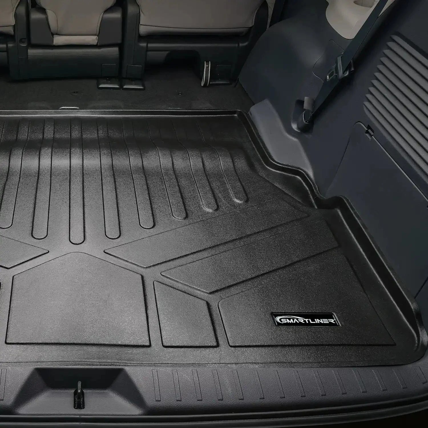 SMARTLINER Custom Fit Floor Liners For 2021-2025 Toyota Sienna with 2nd Row Bucket Seats and Spare Tire