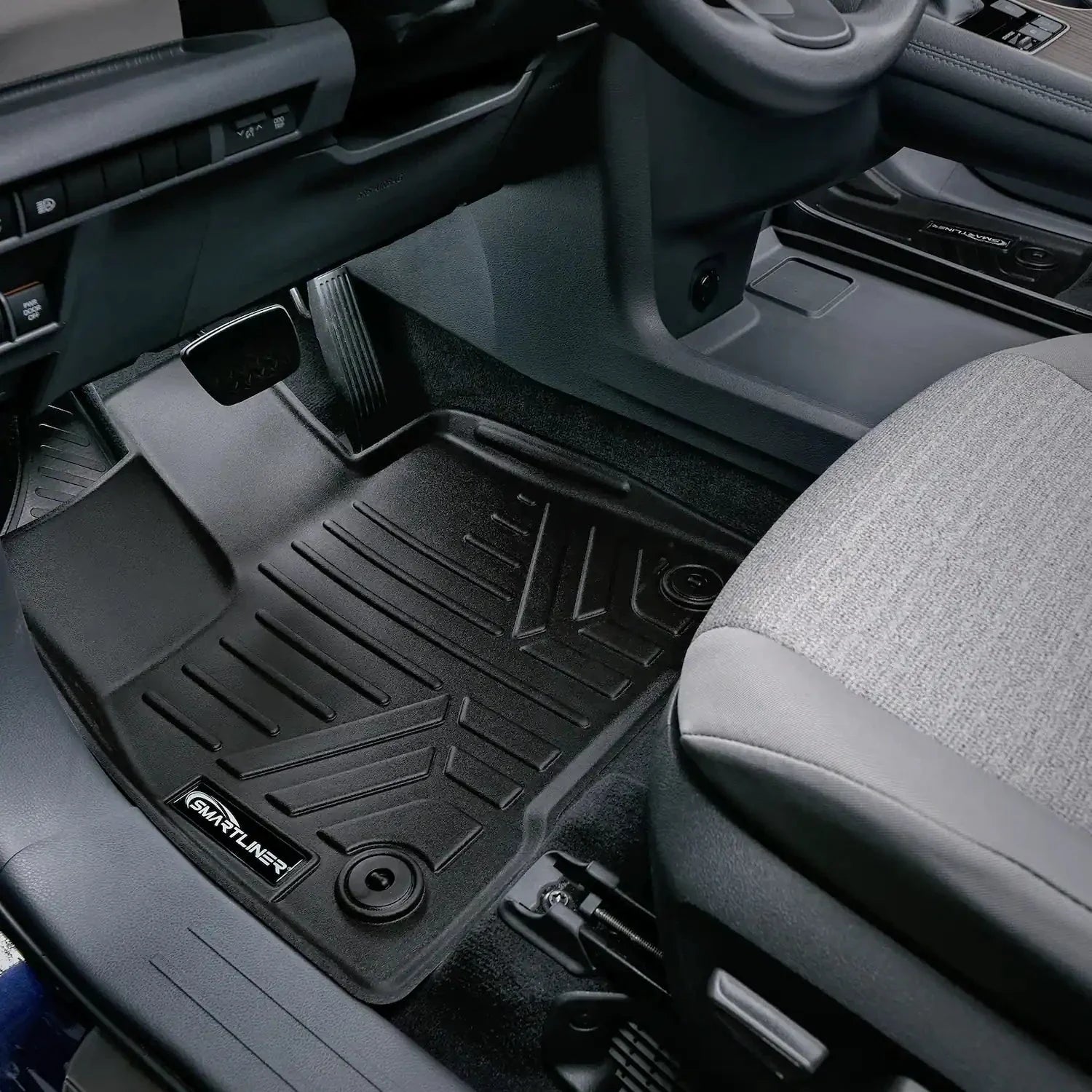 SMARTLINER Custom Fit Floor Liners For 2021-2025 Toyota Sienna with 2nd Row Bucket Seats and Spare Tire