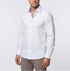 Scott// Cotton Knit-Stretch Button-Up Shirt With Contrast Details // White // Tailored Fit (Fitted)
