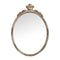 Traditioanl Oval Mirror With Wood Frame Rustic Decor Wall Mirror