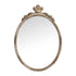 Traditioanl Oval Mirror With Wood Frame Rustic Decor Wall Mirror
