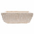 Troia Light Rustic Natural Stone Vessel Sink Honed Interior Hand Chiseled Exterior (W)12" (L)17" (H)6"