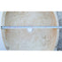 Troia Light Travertine Natural Stone Oval Vessel Sink (W)16" (L)21" (H)6"