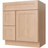 30 Inch Toffee Shaker Single Sink Bathroom Vanity with Drawers on the Left