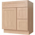 30 Inch Toffee Shaker Single Sink Bathroom Vanity with Drawers on the Right