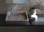 Tundra Gray Marble Farmhouse Rectangular Sink (W)16" (L)19.5" (H)5"