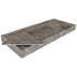Tundra Grey Marble Rectangular Wall-mount Bathroom Sink Hidden Drain (W)20" (L)48" (H)5"