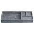 Tundra Gray Marble Rectangular Wall-mount Sink (W)16" (L)40" (H)5"