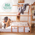 Twin Size Montessori House Bed for Kids with Fence