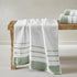 Decorative Cotton Stripe Bath Towel Set - Noelle Collection