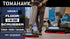 Tomahawk Electric Floor Scrubber Cleaner with 16” Power Mop Brushes Cordless Battery Powered
