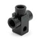 M10 x 1.00 Female T-Piece Adapter with 6mm Mounting Hole HEL Aluminium
