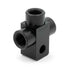 M10 x 1.00 Female T-Piece Adapter with 6mm Mounting Hole HEL Aluminium