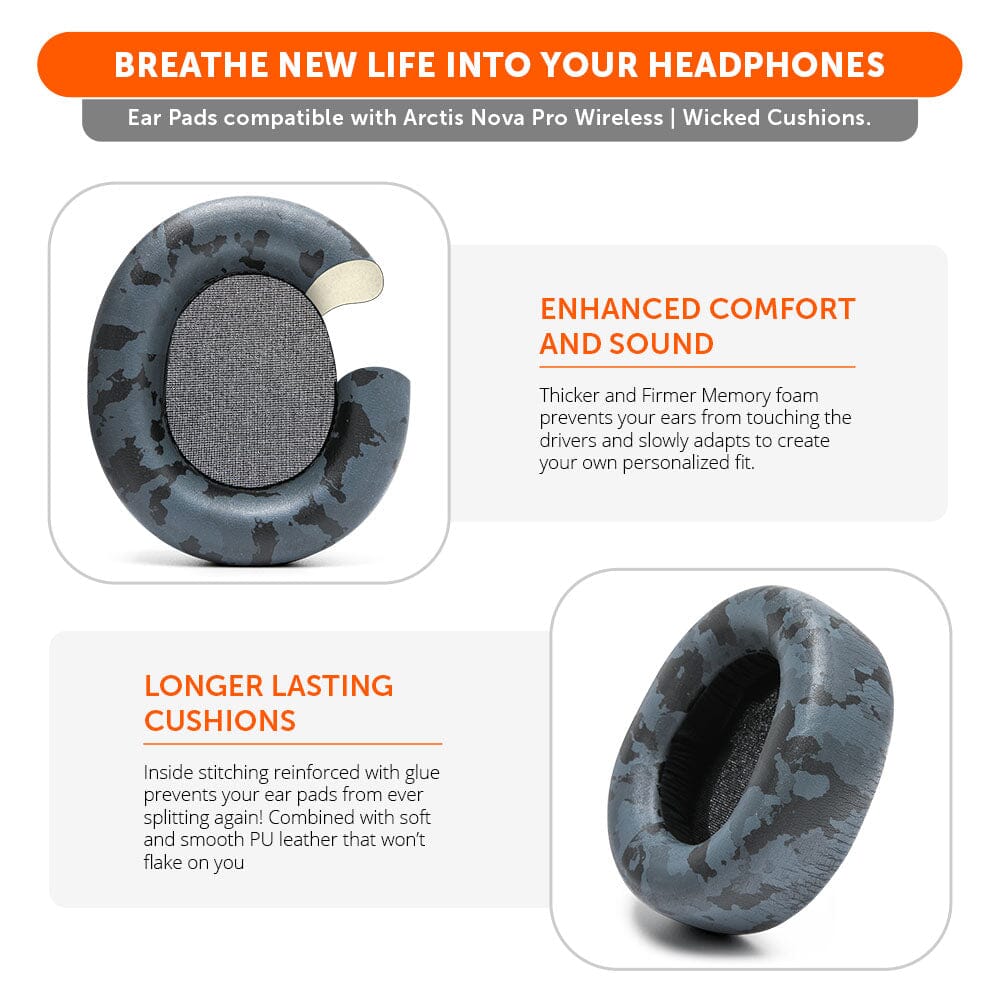 Arctis Nova Pro Wireless & Nova Elite Earpads - WC PadZ Nova Pro Wireless