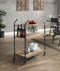 Oak & Sandy Black Serving Cart with 3-Tier Storage – Brantley