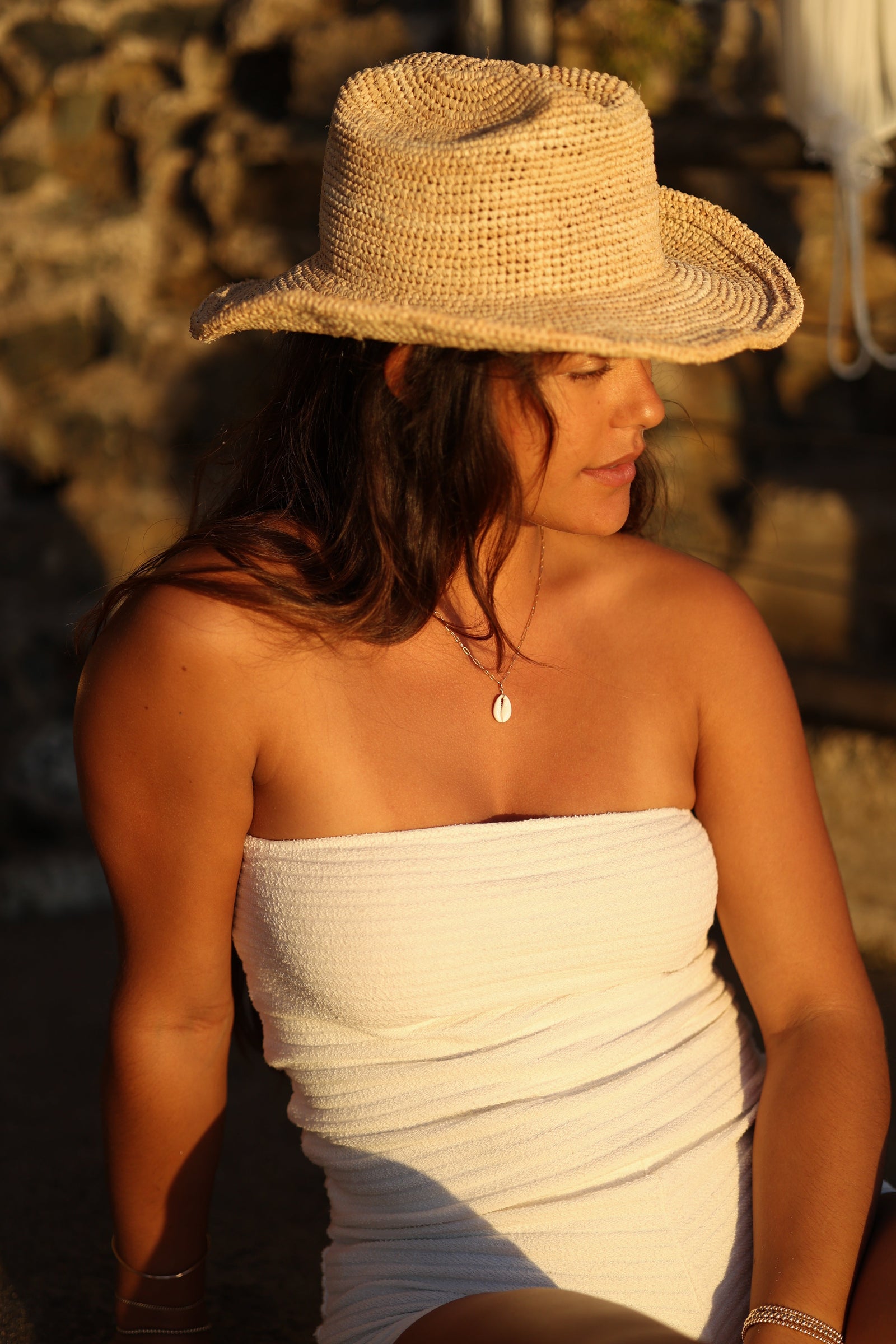 Cowrie Shell Paperclip Necklace