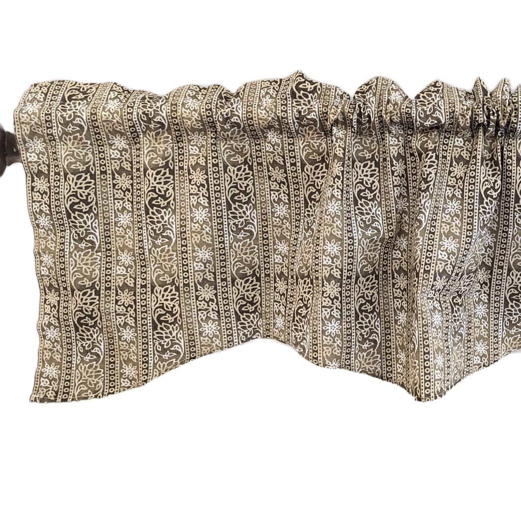 DaDa Bedding Moroccan Paisley Filigree Floral Window Curtain Valance - 18