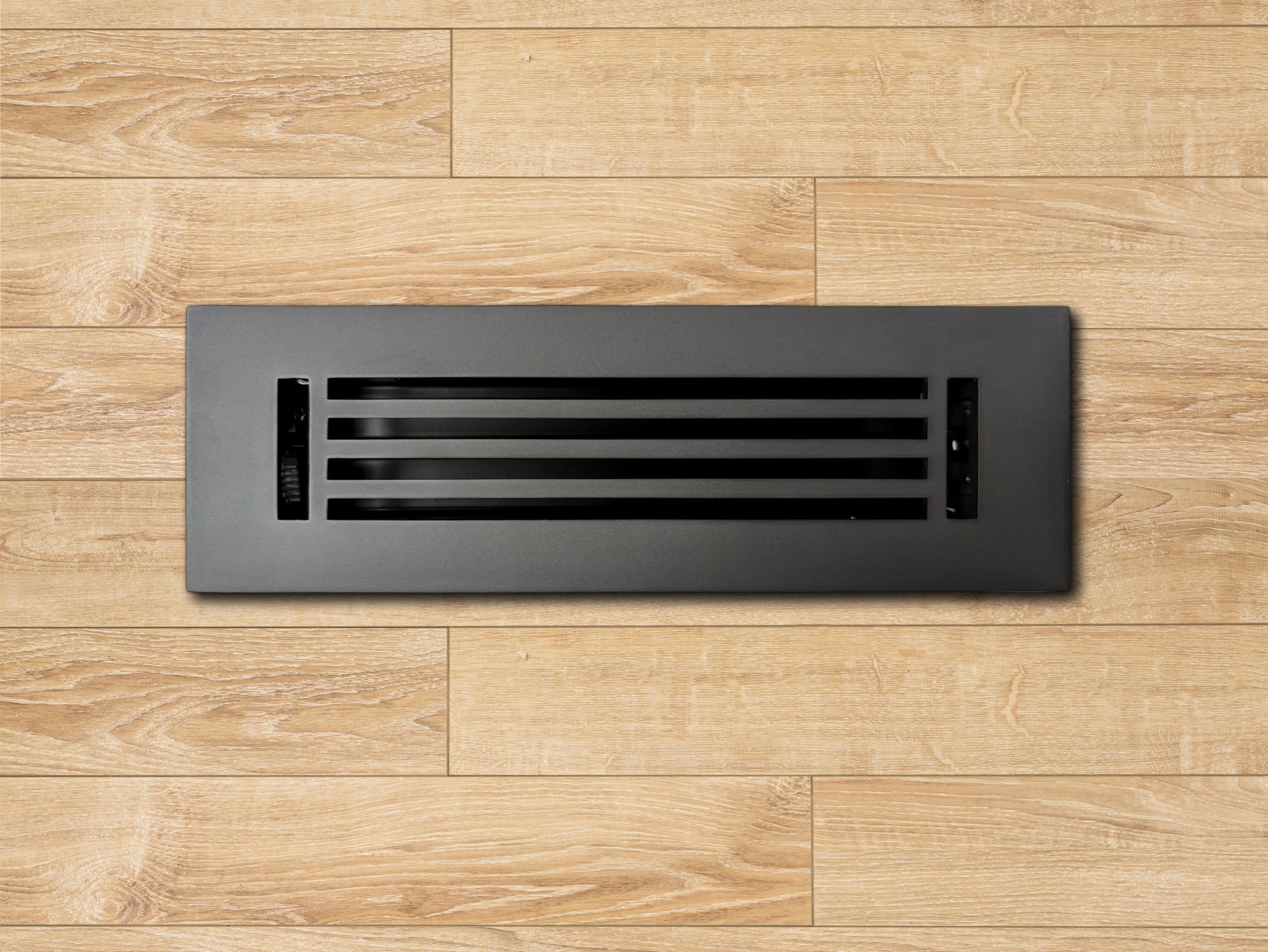 Cast Aluminum Linear Bar Vent Covers - Carbon Gray