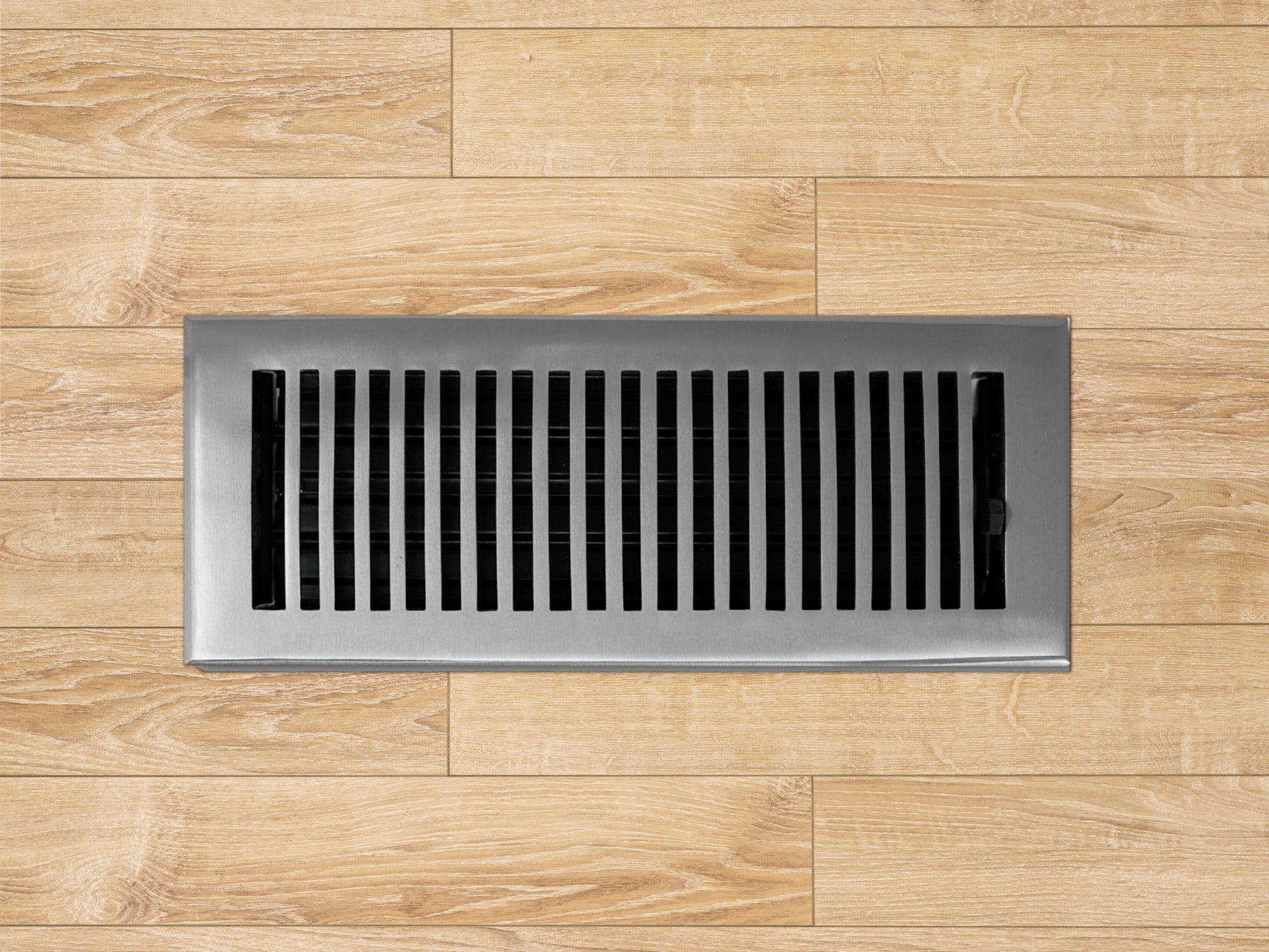 Cast Brass Contemporary Vent Covers - Brushed Nickel