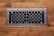 Cast Brass Vintage Industrial Vent Cover - Brushed Nickel