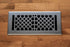 Cast Brass Vintage Industrial Vent Cover - Brushed Nickel