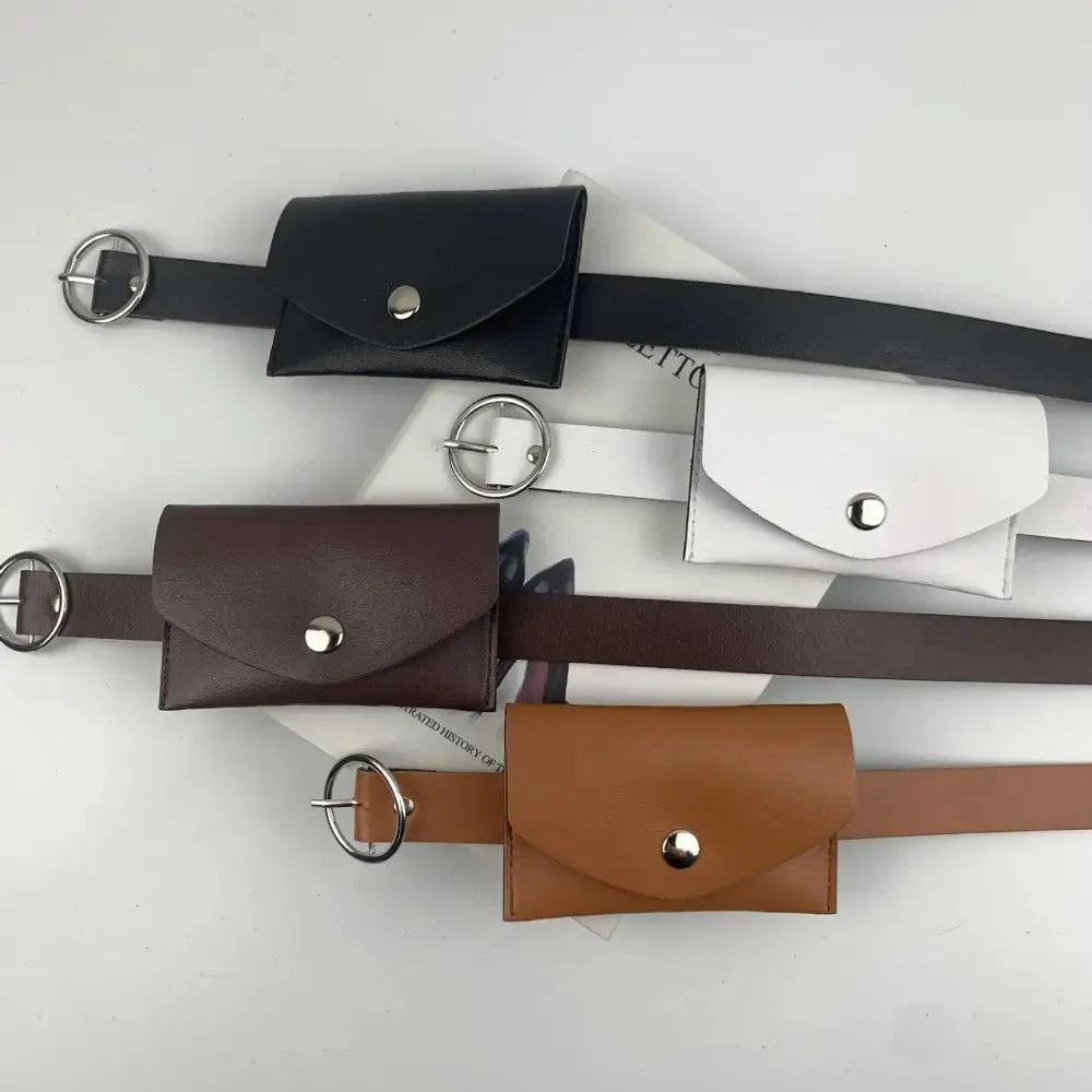 Vintage Simple PU Leather Fashion Belt Elegant Design Buckle Belt For Jeans Ladies Charming Dress Waist Belt