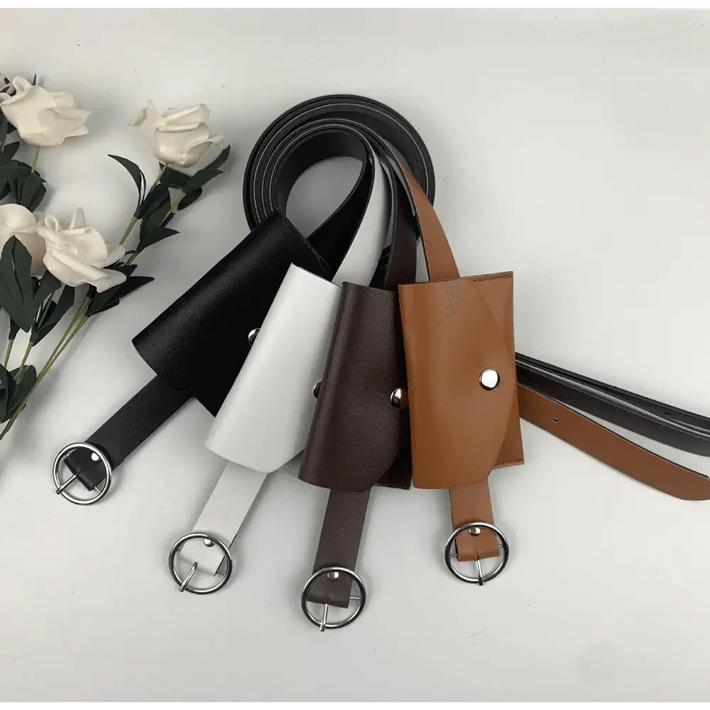 Vintage Simple PU Leather Fashion Belt Elegant Design Buckle Belt For Jeans Ladies Charming Dress Waist Belt