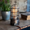 Industrial Touch Lamp with Vintage Edison Bulb - The Iron Cage