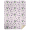 Violets Plush Throw Blanket 60x80