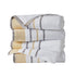 Decorative Cotton Stripe Bath Towel Set - Noelle Collection