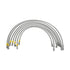 HEL Performance Fuel Injector Lines for Volkswagen Golf MK2 8V (M10 Injectors), Stainless Steel Braided
